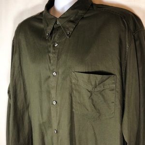 Nautica olive green button down